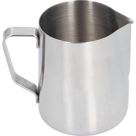 Tasse à mousser en acier inoxydable 304 avec graduation intérieure et bec pointu pour la maison (sans étiquette) (1/5)