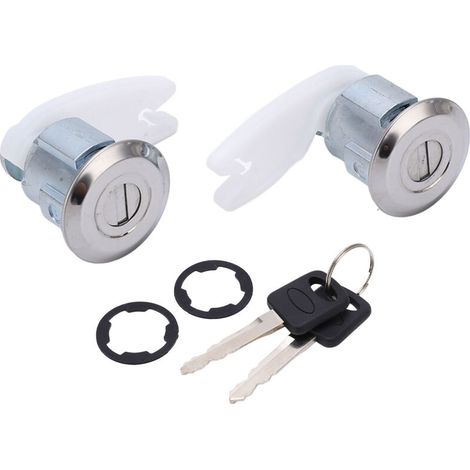 DL54 Door Lock Kit, Metal Front Cylinder, Replacement Barrel Assembly for Ford e-150 Econoline 1992 – 1996 (1/5)