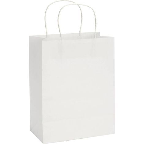 Glorex Papiertragetasche Kordelgriff 21 x 27 cm , weiß