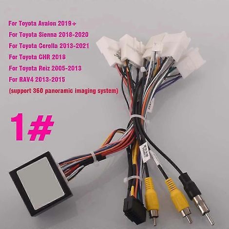 Kfz-16-Pin-Android-Kabelbaum-Stromkabeladapter für Toyota Corolla, Camry, RAV4, Reiz, CHR mit Canbus für Lexus ES300 – Nr. 1 (1/4)