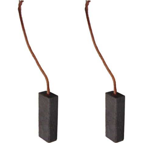 2x Trade-Shop Motorkohlen Kohlebürsten Schleifkohlen Kohlestifte 4,5x6,2x16mm Kabellänge 40mm für viele KFZ PKW Motoren Antriebe Elektrowerkzeuge 12-24V