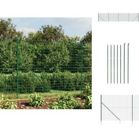 Zaunfelder - Living Maschendrahtzaun mit Bodenhülsen Grün 1,4x10 m (1/5)