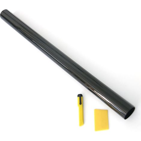 Lámina adhesiva para automóviles, lámina solar negra para coches, 50 cm x 300 cm