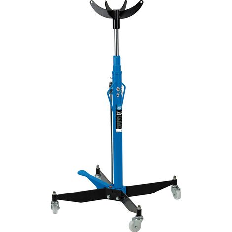 Draper 600kg Vertical Hydraulic Transmission Jack with Telescopic Stand, Adjustable Height from 1,175mm to 1,985mm, Model 70668