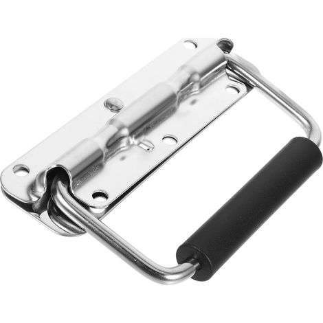 Poignée Robuste en Acier Inoxydable Pliable pour Porte de Garage, Poignée de Levage Amovible Adaptée aux Travaux de Bricolage (1/5)