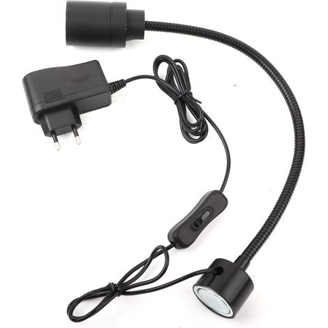 Lampe LED flexible 7W à col de cygne avec base magnétique pour machine à coudre, atelier, 110-220V, prise EU (1/5)