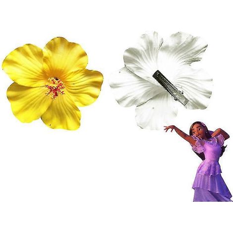 Élastique à cheveux fleur pour plage, accessoire cheveux femme, fleur artificielle élégante, idéal été, coiffure bohème, résistant à l'eau, parfait pour vacances et mariage, 1 pièce. (1/3)