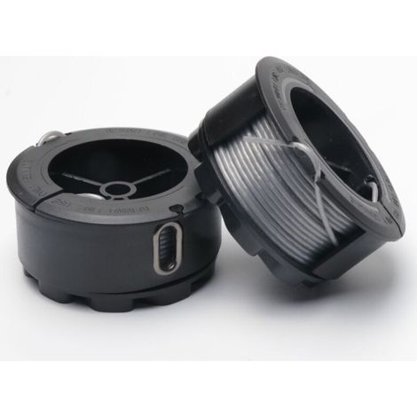 2-teilige Trimmerfadenspule für BOSCH UniversalGrassCut 18 18-26 18-260 F016800570 mit Abdeckung (1/5)