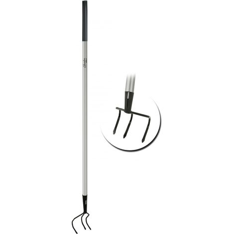 Horquilla de jardín dedra metal 128 cm mango antideslizante