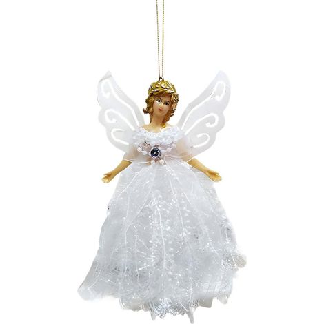 Angel - Decoration Arbre De Noël - Pendeloque En Plastique - Pour Intérieur Et Arbre Festif - 1 Pièce (1/5)