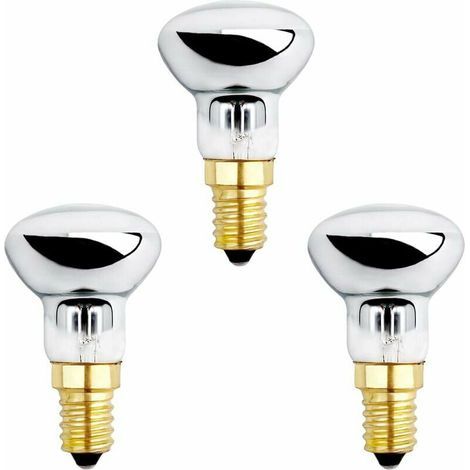 Ampoule E14 R39 25W pour Lampe de Lave, Dimmable, Blanc Chaud 2600K, 250LM, Ampoules Réflecteur Petit Culot pour Chauffer Lampe à Bulles, Lampe à Fusée, Lampe Pailletée, lot de 3 (1/4)