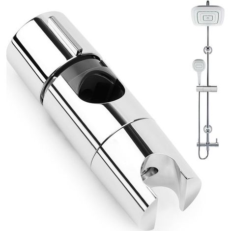Barre d'appui de douche réglable pour flexible de douche - Diamètre 18-25 mm - Fixation murale (1/5)