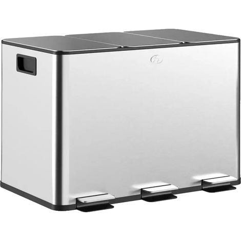Küchenmüllbehälter, 3 Fächer, umweltfreundliches Design, T1003-01-18002 (1/2)