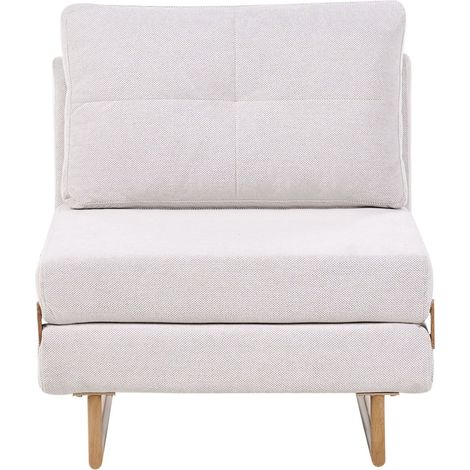 1-Sitzer Schlafsofa JERSLEV Stoff Cremeweiß