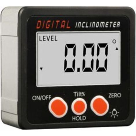 [NEVER USED] Digital inclinometer, 4x90° measuring range, digital inclinometer, slope ruler, protractor level