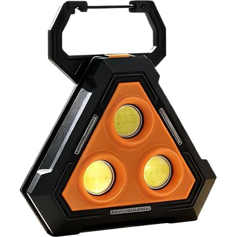 Lampe de Travail Magnétique Lampe Torche Rechargeable Lumière De Travail Magnétique Sous Capot Pour Camping Pêche Chantier Randonnée Plein Air (1/5)