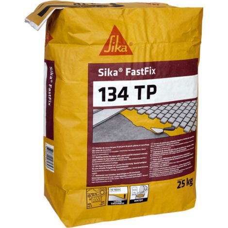 Mortaio per la pavimentazione stradale e il rifacimento del manto stradale SIKA FastFix 134 TP - Grigio - 25kg