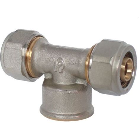 Raccordo a tee femmina per multistrato F 1/2" x 16 mm rinaldi e pettinaroli