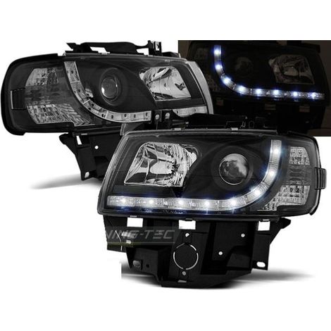 Paire de feux phares VW T4 bus 96-03 Daylight led noir-27362065 (1/2)