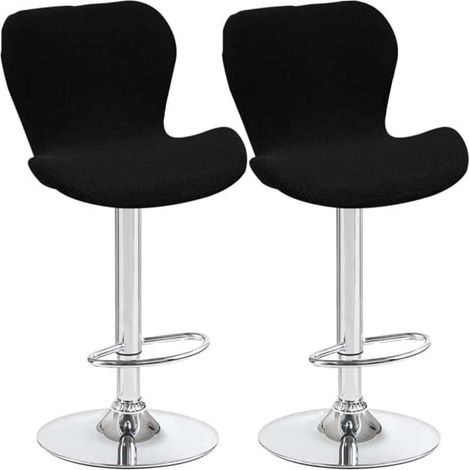 2/4/6 Stuhlhussen, dehnbar, Barhocker, niedrige Rückenlehne, Küche, Esszimmer (1/5)