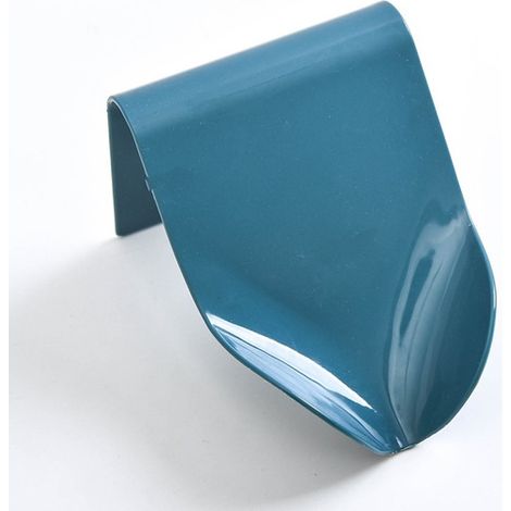 Wandseifenspender mit selbstentleerender Schale, blau, für Bad und Dusche, 1 Stück (1/5)