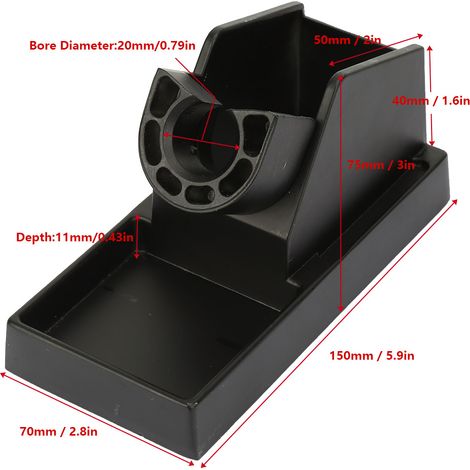 Support de Fer à Souder en Alliage d'Aluminium Noir avec Dissipation Thermique Efficace (1/5)
