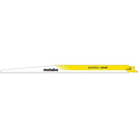 Lames de scie sabre professionnelles L.300mm Épaisseur 1,25mm Pas de dents 4mm HCS/6TPI (1/2)