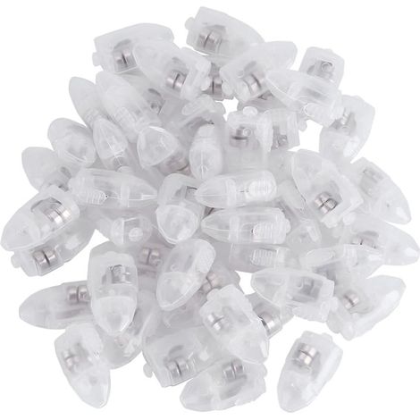 1 set / 50pcs étanche des lumières LED, pour les fournitures d'éclairage de décoration de fête de mariage de lanternes en papier (3,3 1,4 1,2 cm) (Yellow Light 3000K) (1/5)