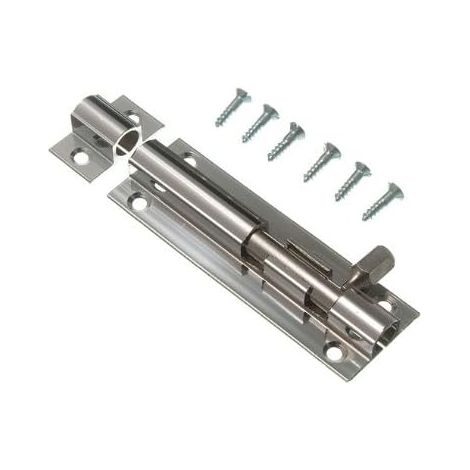 1 loquet de porte en laiton chromé de 7,6 cm (1/2)