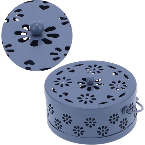 Porte-spirale anti-moustiques portable ignifugé avec couvercle, idéal pour la chambre d'enfant, à l'intérieur comme à l'extérieur. (1/5)
