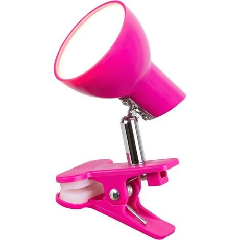 Lampe lecture enfant à clip LED 5W rose Noah Rabalux (1/3)