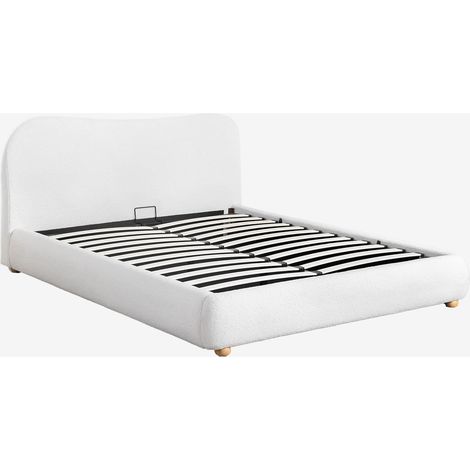 SKLUM Winselet gepolstertes Bett mit aufklappbarem Bettkasten 160 x 200 cm (1/5)