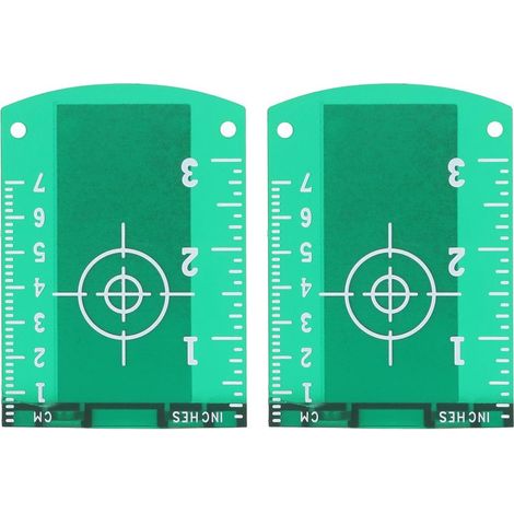 2 cibles magnétiques pour niveau laser, réflecteur infrarouge, ABS, 9,8 x 7 x 3 cm, pour accrochage tableau et étagère (1/5)