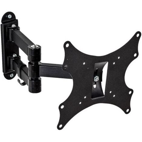 Support mural TV 17- 37 orientable et inclinable - support TV mural, support TV avec bras articulée, support TV mural orientable et inclinable pour écran-INHHUB (1/5)