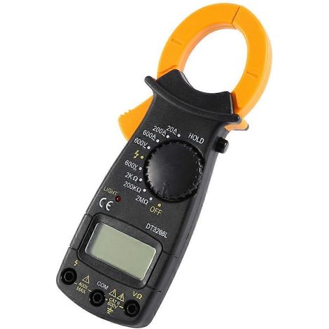 DT-3266L Digitales Stromzangen-Multimeter mit Stromzange, Voltmeter und Amperemeter, 600 A AC/D