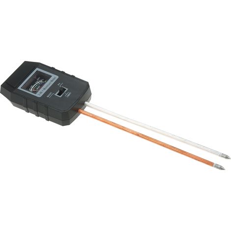 Bodenanalysegerät mit großem Sieb, Drei-in-Eins-Bodenmessgerät, Boden-pH-Meter, Nadelhygrometer, Luxmeter (schwarz). (1/4)