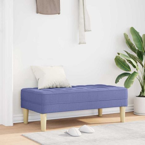 Banco Azul vaquero 113 x 57 x 39 cm tela (1/5)