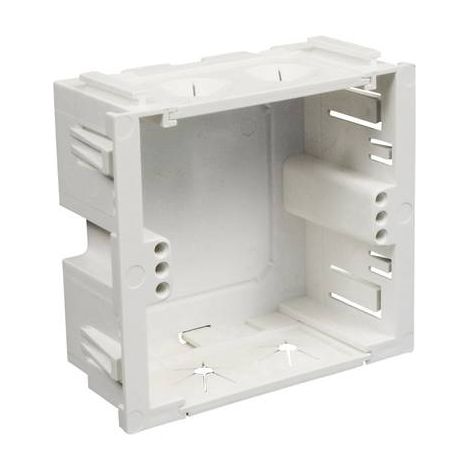 KOPOS - CANALETA PORTACABLES DE PARED CON TOMA EMPOTRABLE PARA DISPOSITIVOS (80,2 X 71 X 37 MM, KP 80 PK HB, 2 UNIDADES) COLOR B