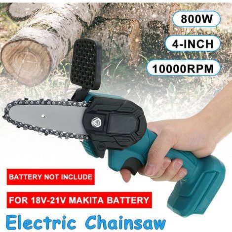 4-Zoll 800W Akku-Elektrokettensäge für Makita 18V Akku (nur Maschine) (1/2)