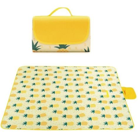 Couverture de Pique-Nique 145200CM, Tapis de Pique-Nique Pliable, Imperméable, pour Jardin, plage, Camping, Voyages en Famille