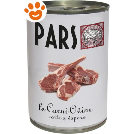 PARS Dog&Cat Cotte al Vapore Carni Ovine - Lattina 400 Gr -