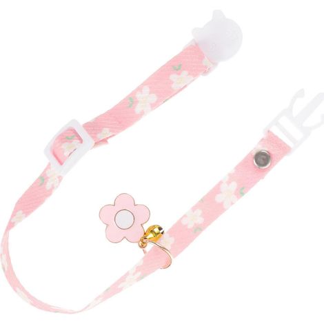 Collar para mascotas de algodón con cascabel para gatos, ajustable. (1/5)