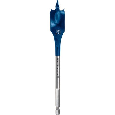 BOSCH ACCESSORIES 2608900319 MÈCHE À BOIS PLATE 20 MM LONGUEUR TOTALE 152 MM TIGE HEXAGONALE 1 PC(S) (1/5)