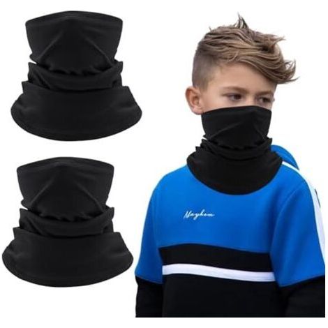 Ensemble cache-cou pour enfants - 2 pièces en polaire pour les activités hivernales-ARCAN (1/5)