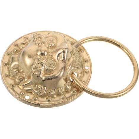 de porte d entrée vintage en laiton doré à motif tête de