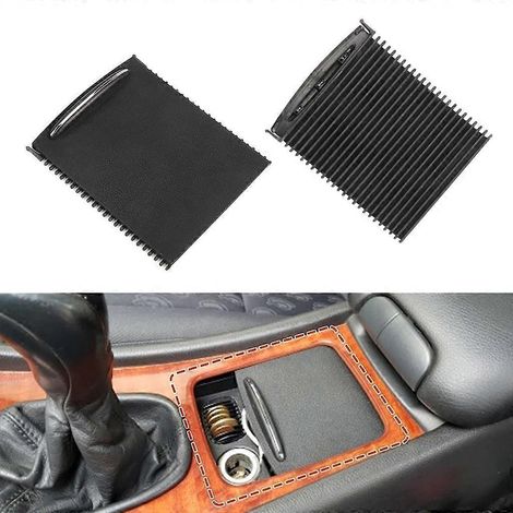 Cache-gobelet intérieur de voiture, volets coulissants pour console centrale (1/4)