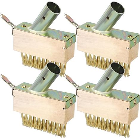 pezzi, 10 x 3,5 x 4 cm, spazzola in metallo per erbacce, spazzola per erba con guarnizione, spazzola in acciaio con schiuma e spazzola per erbacce (1/5)