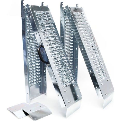 2 Rampes en Aluminium pour Véhicules : 400 kg, Longueur de 180 cm (1/3)