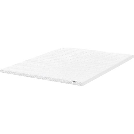 Coprimaterasso in schiuma di gel bianco 180 x 200 cm Frosty