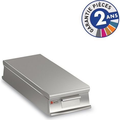 Élément Neutre à poser inox - 2 tiroirs - P1100 - Baron
